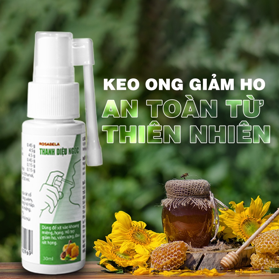 Xịt họng keo ong tiêu đờm, sát khuẩn họng, hỗ trợ khả năng miễn dịch