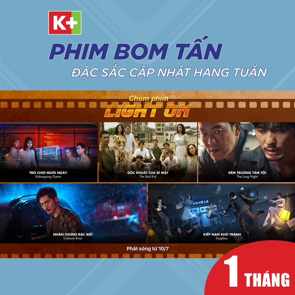E-voucher K+ app - Gói VOD thời hạn 1 tháng