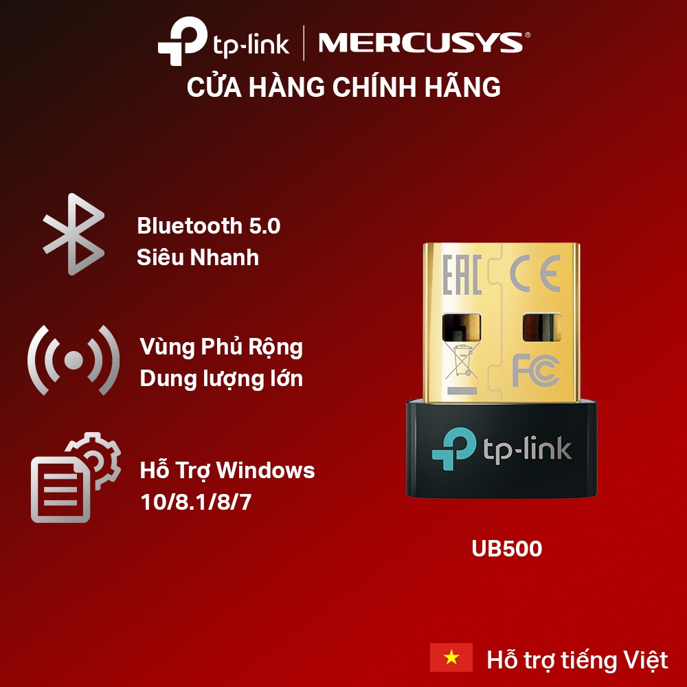 Bộ Chuyển Đổi Bluetooth TP-Link UB500 USB Nano Bluetooth 5.0