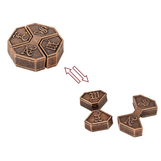 Đồ chơi trí tuệ_Thử thách trí não_Hexagon Block (N.E.W.S) - Hanayama Puzzle_Hack não_IQ Toys_Giải đố_Thông minh Tư Duy