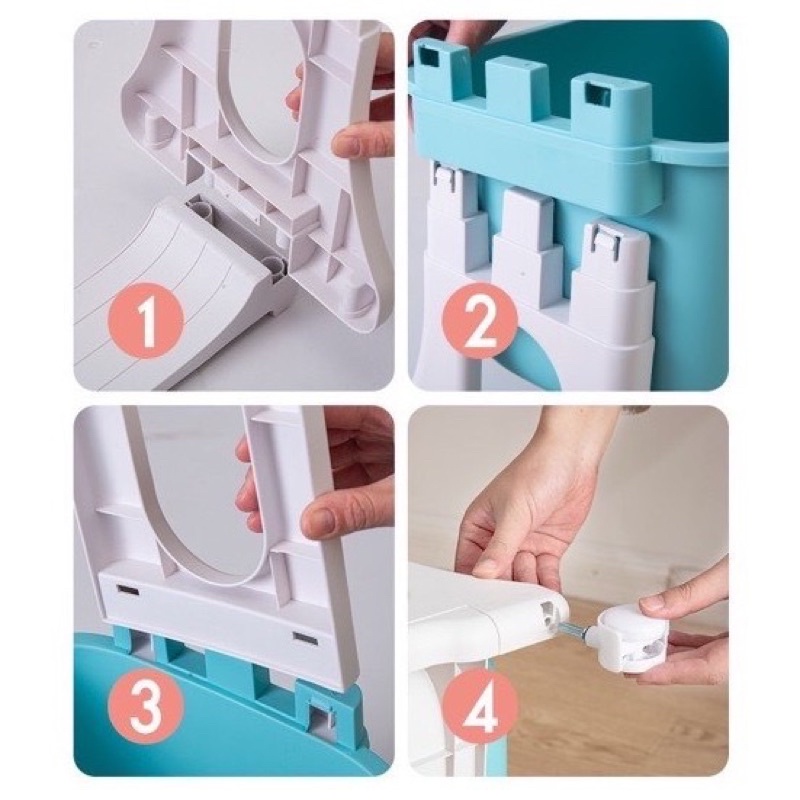 Kệ đa năng để đồ chơi cho bé, bỉm sữa, đồ dùng  gia đình có bánh xe. Hàng việt  nhật cao cấp