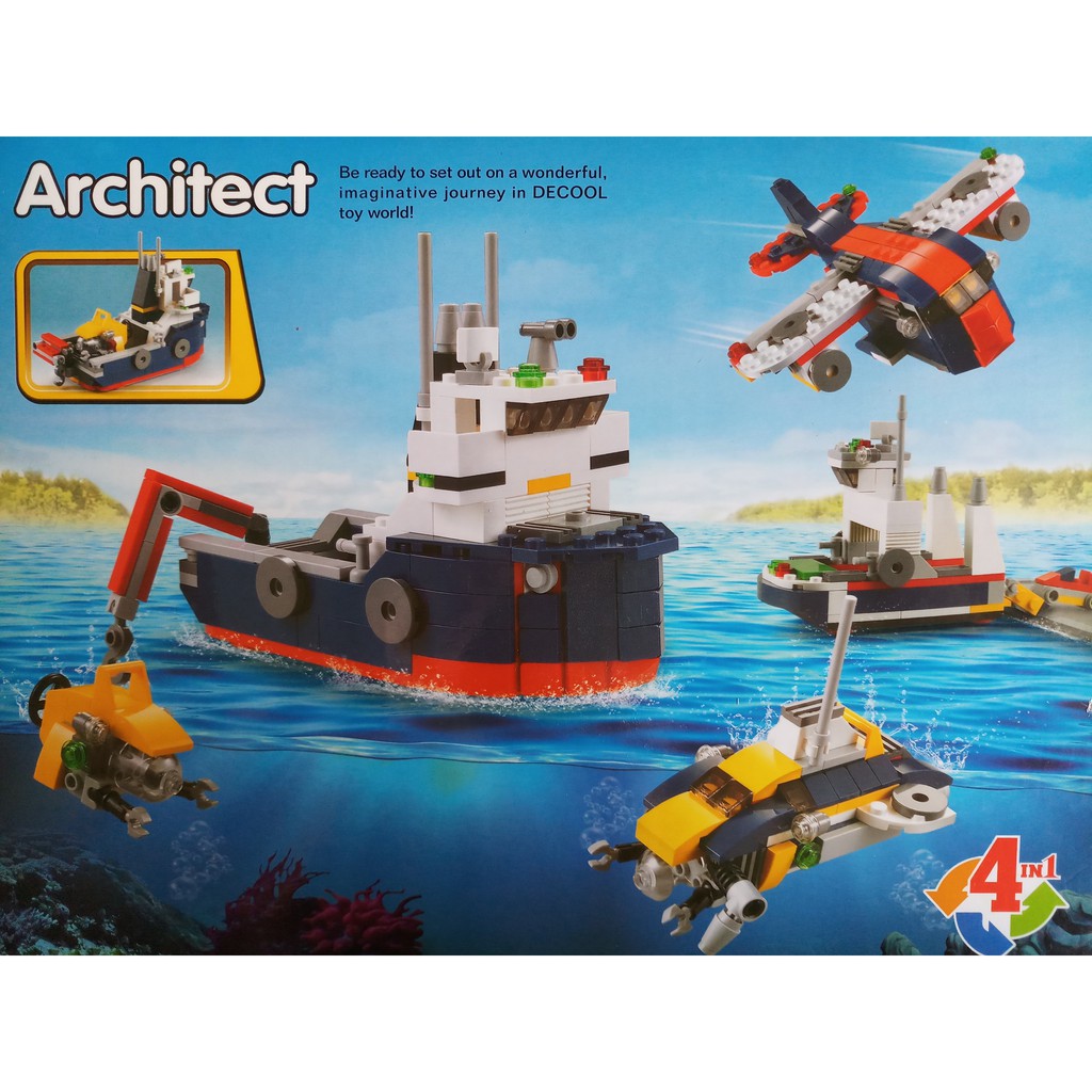 W077777 - 213PCS - Đồ chơi Lego xếp hình tàu thủy 3112