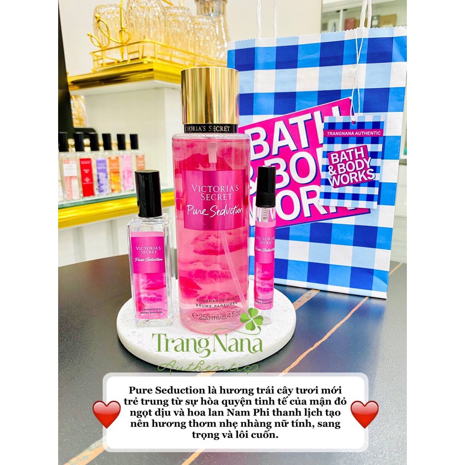 Xịt Thơm Body Victoria Secret FULL SIZE Body Mist Hương nước hoa 250ml - Bill Mỹ