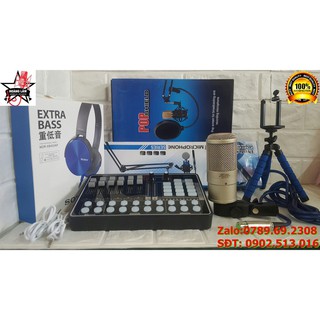 Trọn bộ soundcard H9 + micro AQTA 220 tuyệt đỉnh thu âm và livestream