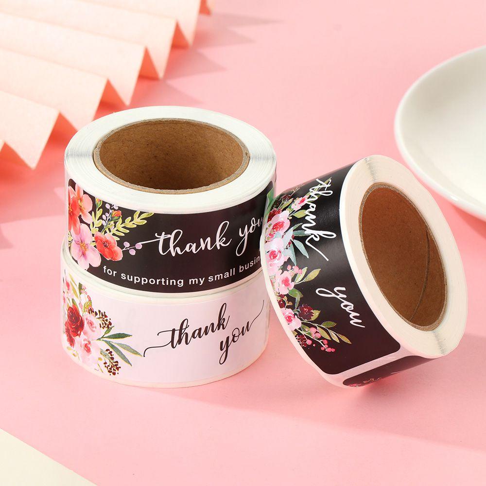 Bộ 120/250 Miếng Dán Trang Trí Hộp Quà/ Sổ Tay In Chữ Thank You Độc Đáo Tiện Dụng
