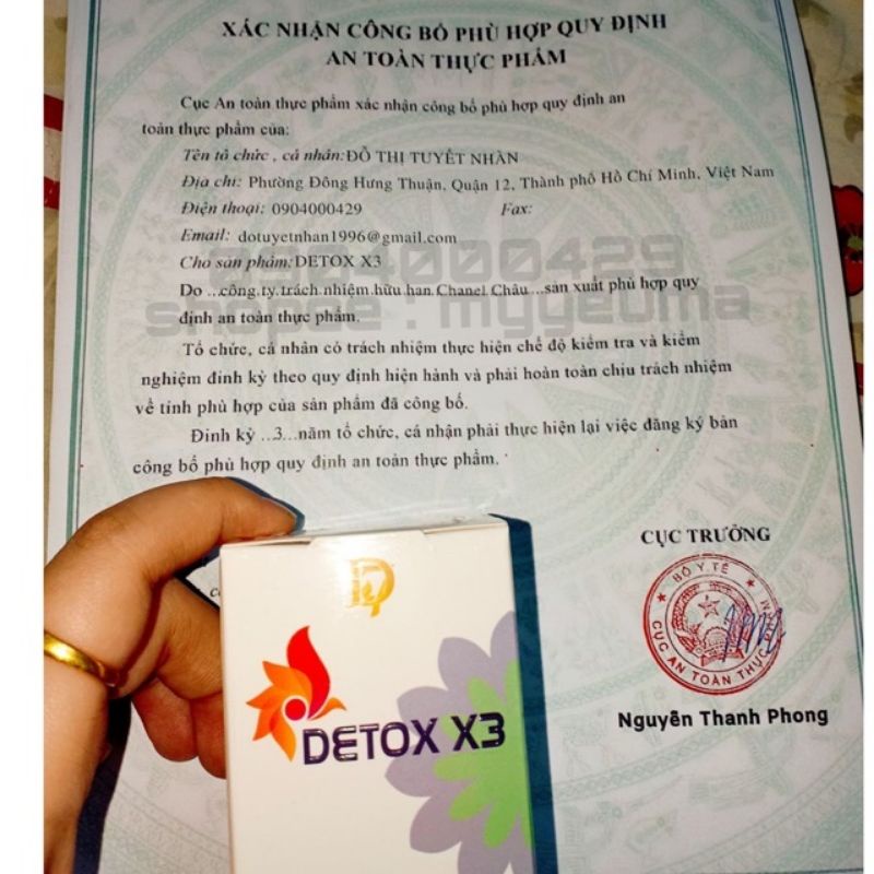 Giảm cân Detox X3 giảm mỡ bụng cấp tốc hiệu quả chính hãng