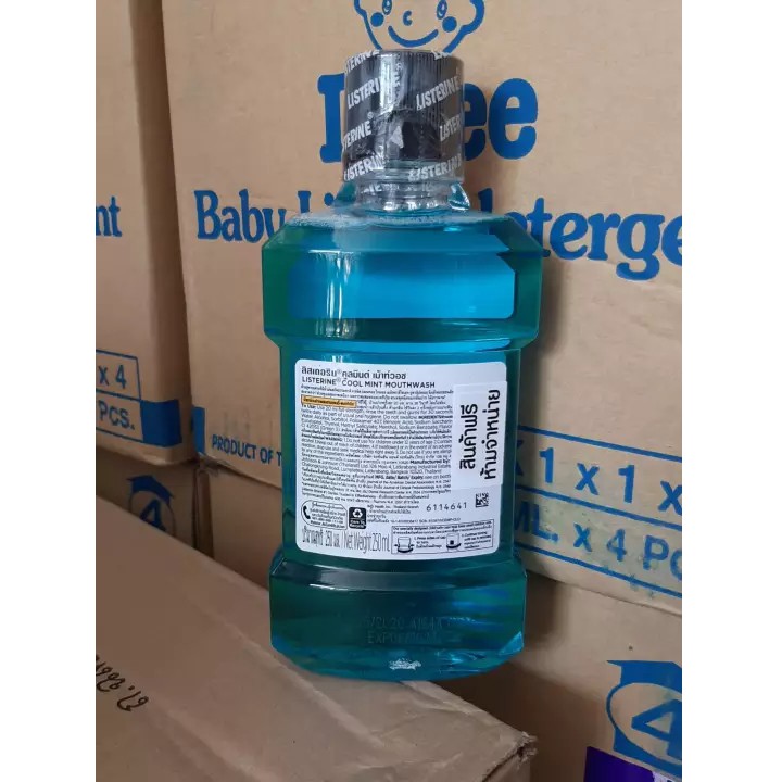 Nước súc miệng Listerine 250ml diệt khuẩn giữ hơi thở thơm mát