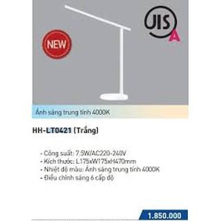 [HÀNG CHÍNH HÃNG - GIAN HÀNG UY TÍN] Đèn led bàn học Panasonic HH-LT0421