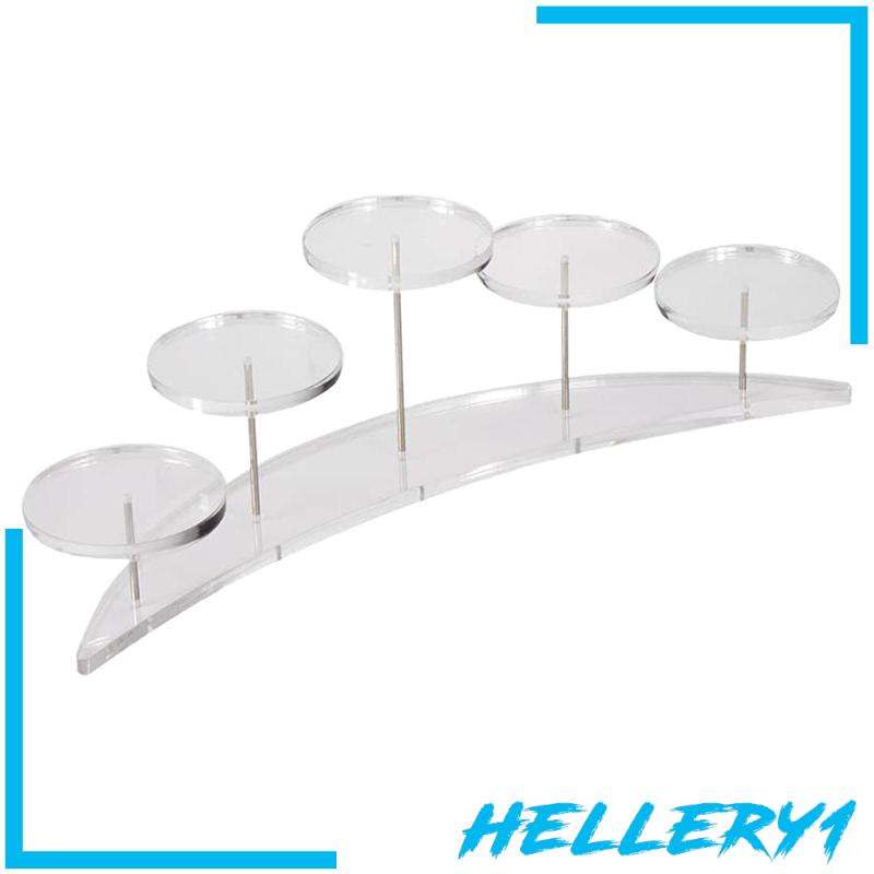 [Hellery1] Giá Đỡ Acrylic Trong Suốt 5 Tầng Trưng Bày Bánh Cupcake / Món Tráng Miệng Hoặc Bộ Sưu Tập