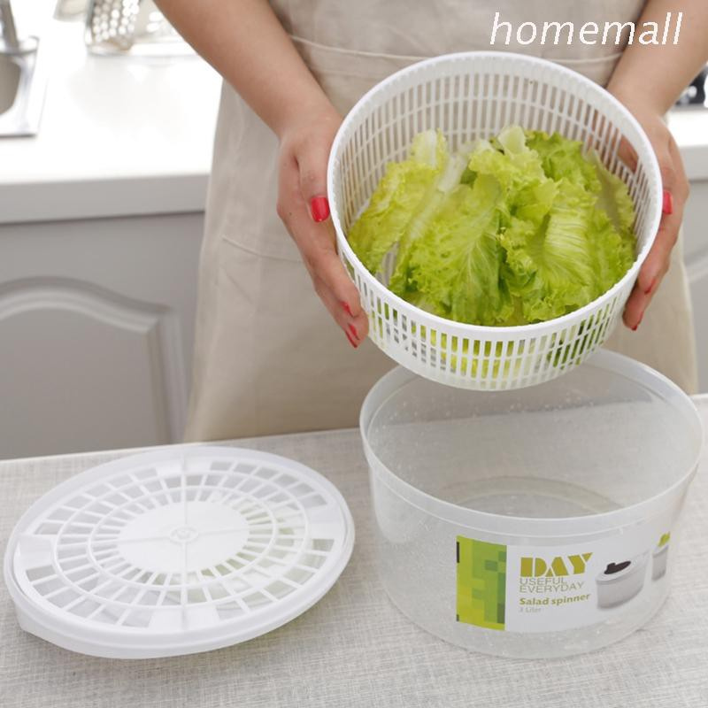 HO Manual Lettuce Leaf Vegetable Dehydrator Salad Spinner Strainer Drain Filter Cleaner Multifunctional Squeezer Basket