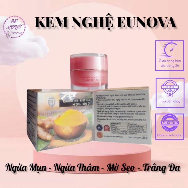 KEM NGỪA MỤN NGỪA THÂM MỜ SẸO TRẮNG DA EUNOVA NGHỆ