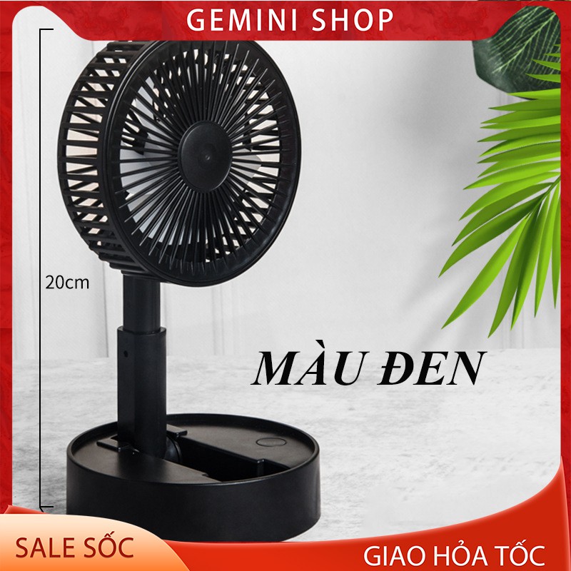 Quạt sạc tích điện mini gấp gọn A9 mini cầm tay để bàn siêu mát pin dùng 5h GEMINI SHOP | BigBuy360 - bigbuy360.vn