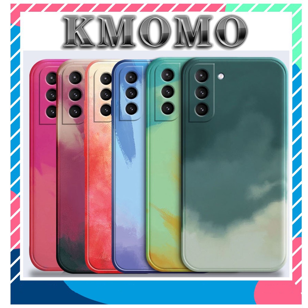 Ốp lưng Water Color cạnh vuông Samsung Galaxy S21 FE S20 Plus 5G