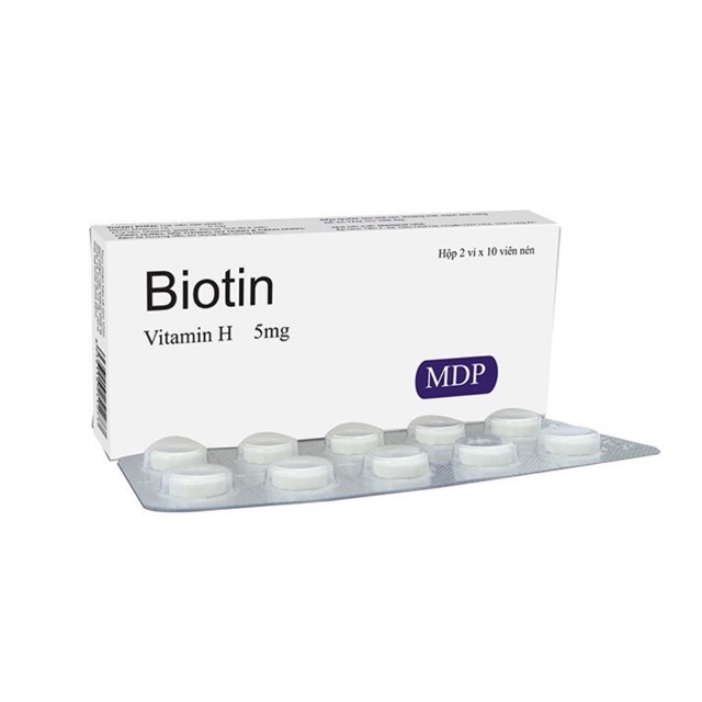 Biotin Viên uống bổ sung vitamin H và Vitamin B5