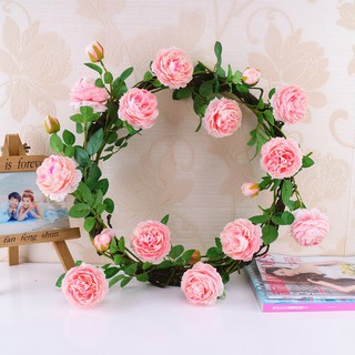 Hoa Giả Hoa Lụa Hồng Mẫu Đơn