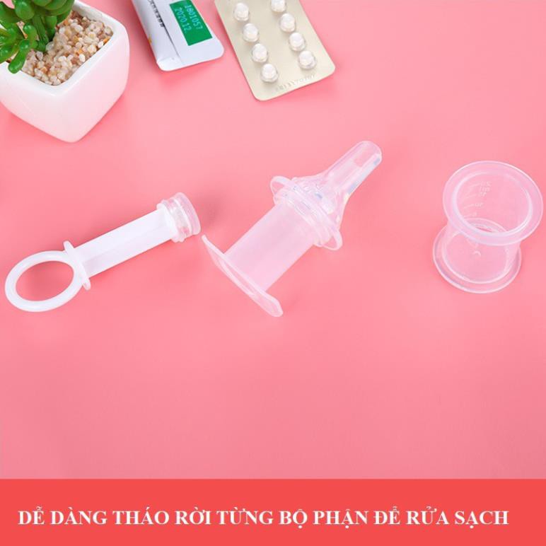 Dụng cụ ống bơm xilanh cho bé uống thuốc, sữa, nước