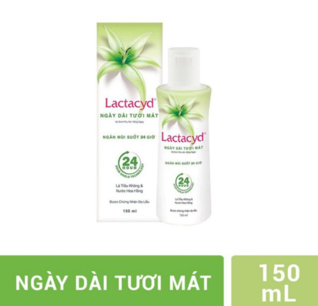 Dung dịch vệ sinh phụ nữ Lactacyd ngày dài tươi mát