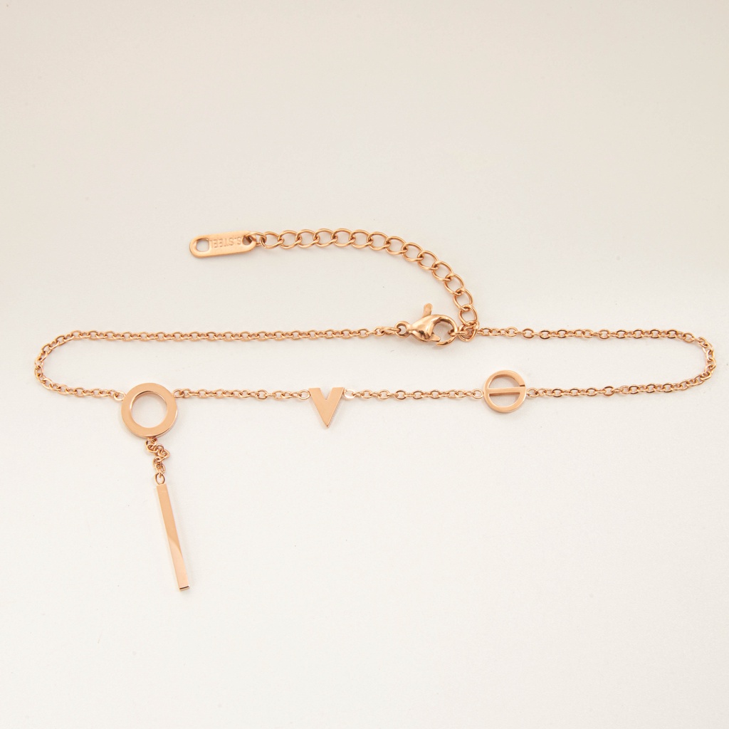 Lắc chân CDE Love You Forever Rose Gold Bracelet CDE20140100