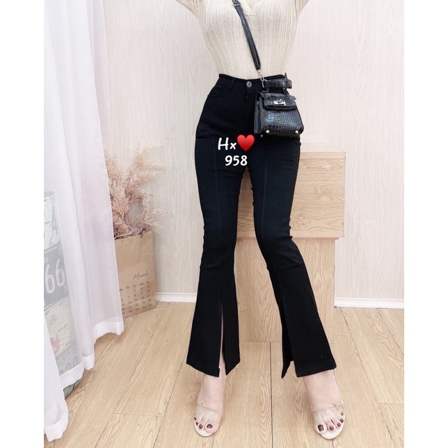 QUẦN SKINNY ỐNG LOE XẺ MS18926