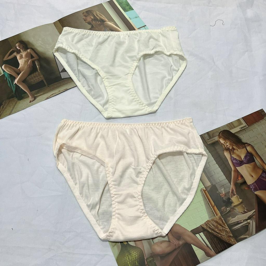 Quần lót nữ cotton cao cấp trơn Angel dạng lưng nhỏ mềm mại thấm hút mồ hôi thiết kế đơn giản size từ 40kg-60kg
