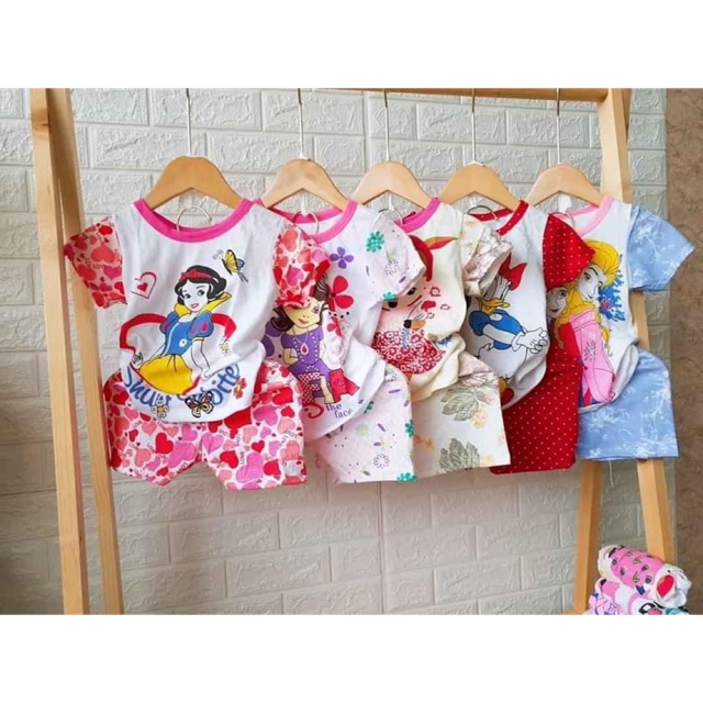 ❌Sale Sốc❌Combo 3 Bộ Cotton Cộc Tay Hoạt Hình Cho Bé Trai/Gái