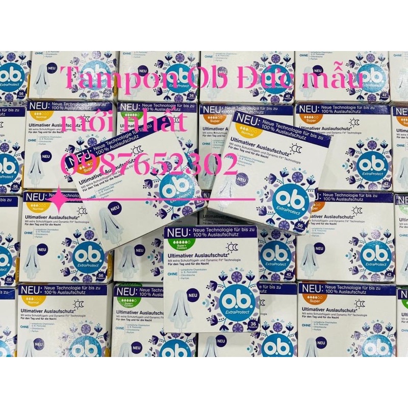 Băng vệ sinh ống nút - Tampon Ob - chuẩn Đức (bill mới nhất)