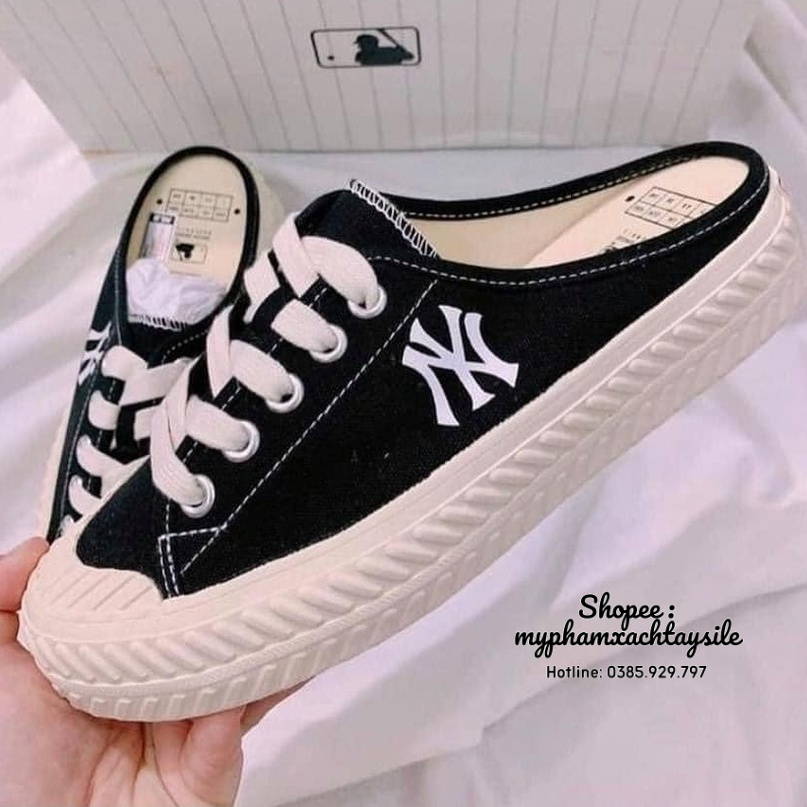 ĐỦ SIZE / BAO AUTH - Giày MLB Mule NY Đạp Gót - GIẦY HÀNG CHÍNH HÃNG