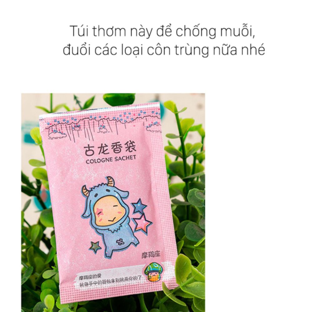 Túi thơm mini 12 cung hoàng đạo, hương thơm dịu nhẹ bền lâu(giao ngẫu nhiên)