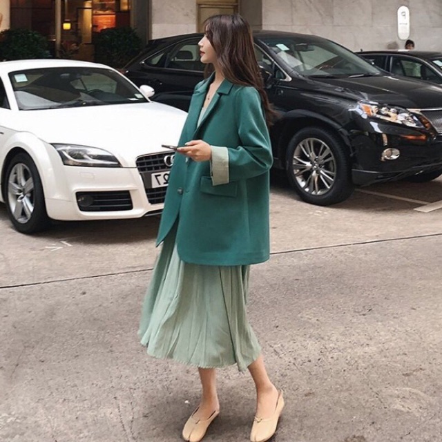 Áo blazer màu xanh cực sang,hàng order | BigBuy360 - bigbuy360.vn