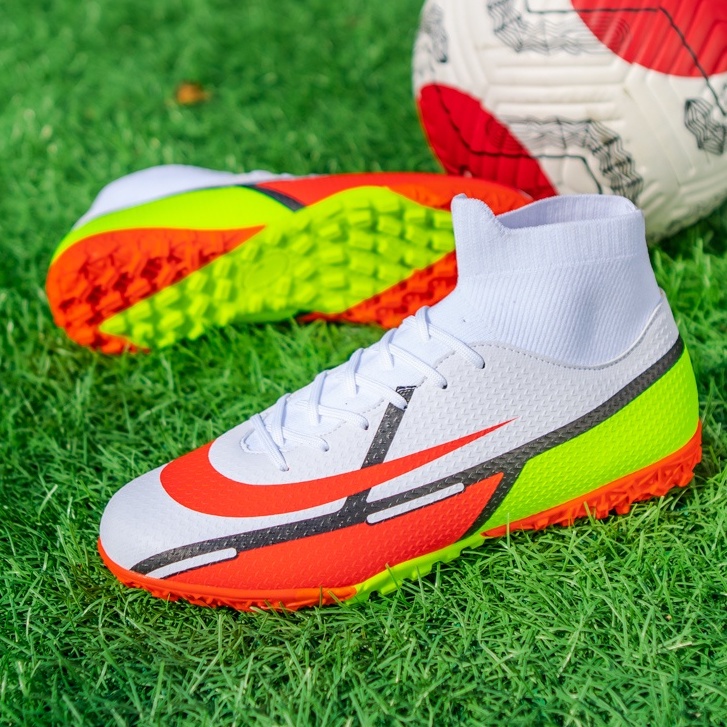 kích thước ： 35-45 C Ronaldo Assassin Youth TF Giày bóng đá cao cấp dành cho nam, Giày Futsal sân cỏ nhân tạo trong nhà và ngoài trời