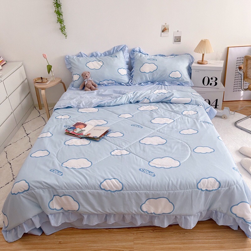 Set chăn ga cotton đũi bèo Hàn Quốc