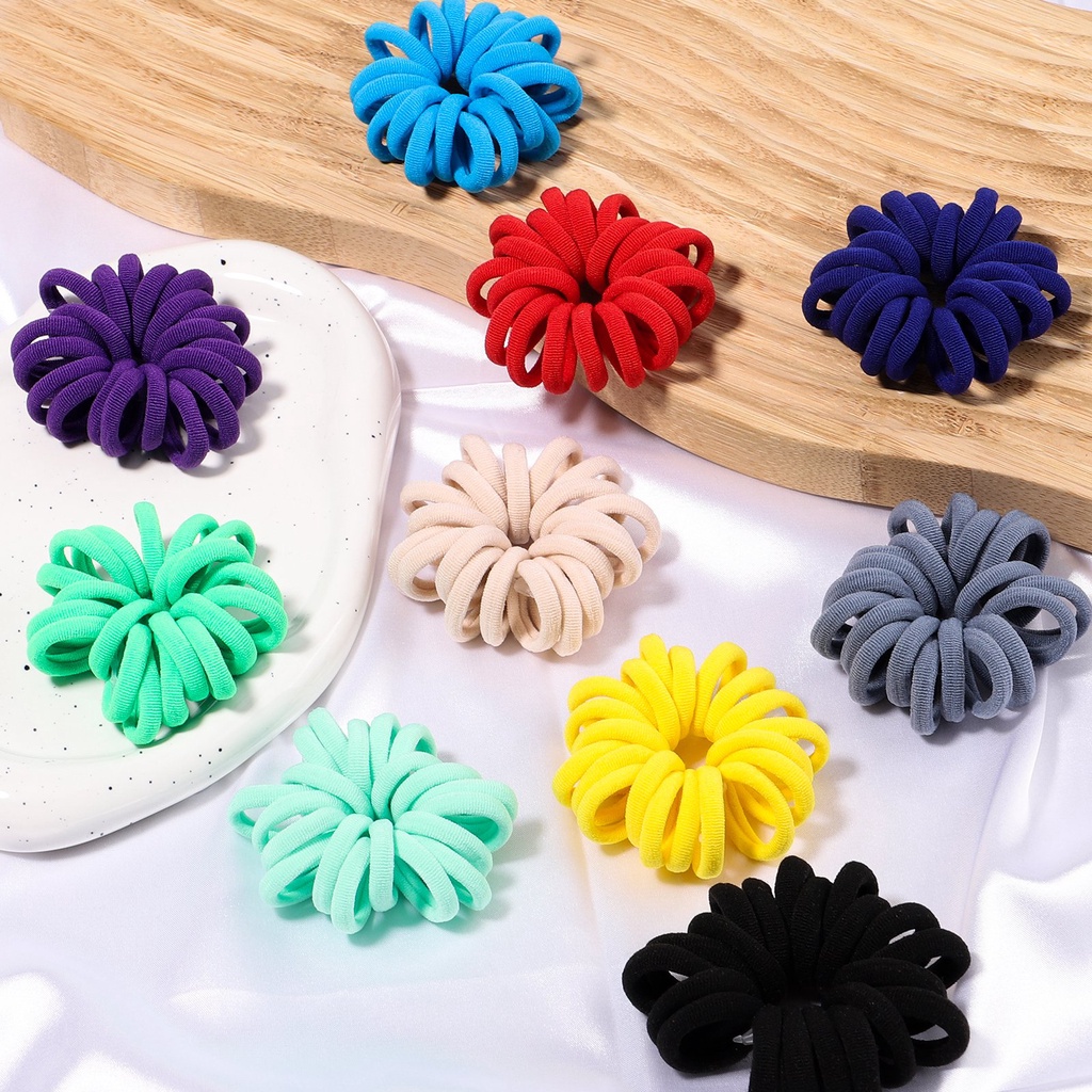 Bộ 5 dây buộc tóc KIDSBOWS chất liệu nylon co giãn nhiều màu sắc cho bé gái
