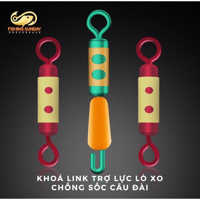 Khoá Link Trợ Lực Lò Xo Chống Sốc Câu Đài