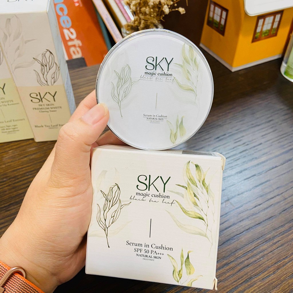 Phấn Hơi Sương Sky Phiên Bản Serum Trà Đen 15g | BigBuy360 - bigbuy360.vn
