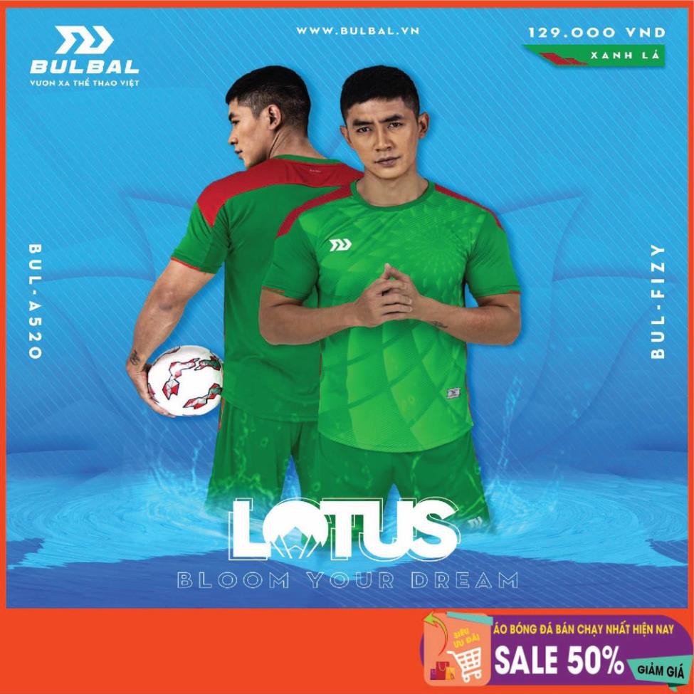 Bộ áo bóng đá không logo BulBal Lotus sẵn kho, giá tốt
