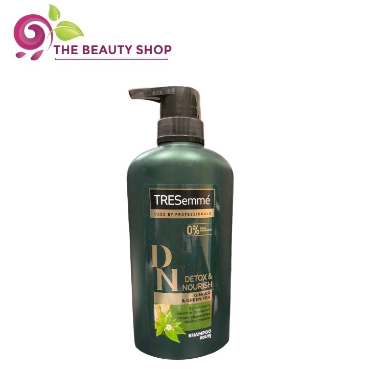 Lẻ 1 chai Dầu gội / Dầu xả TRESemme Detox Nourish Ginger Green Tea 450ml phục hồi tóc hư tổn, giảm rụng tóc  từ Thái