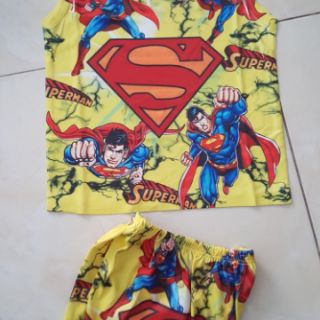 bộ superman 3D thun lạnh size nhí