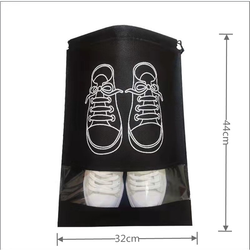 Bộ 5 Túi Dây Rút Đựng Giày Chống Bụi Bằng Vải Không Dệt Có Thể Tái Sử Dụng