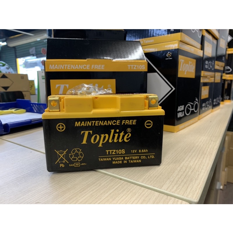 Bình xe Motor Toplite TTZ10S 12v hàng chính hãng, chất lượng cao chuyên dùng cho PKL/Motorcycles/big