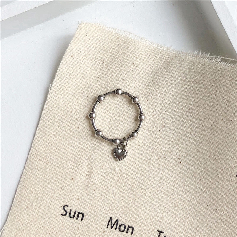 Nhẫn Đeo Họa Tiết Hình Trái Tim Theo Phong Cách Cổ Điển