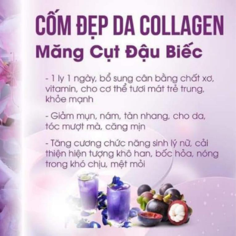 Collagen Măng Cụt Đậu Biếc Zenpali sáng đẹp da mờ nám 1 Hộp 30 gói