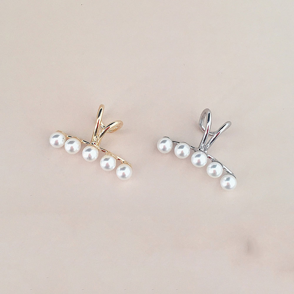 Khuyên vành tai đính ngọc trai thời trang cho nữ