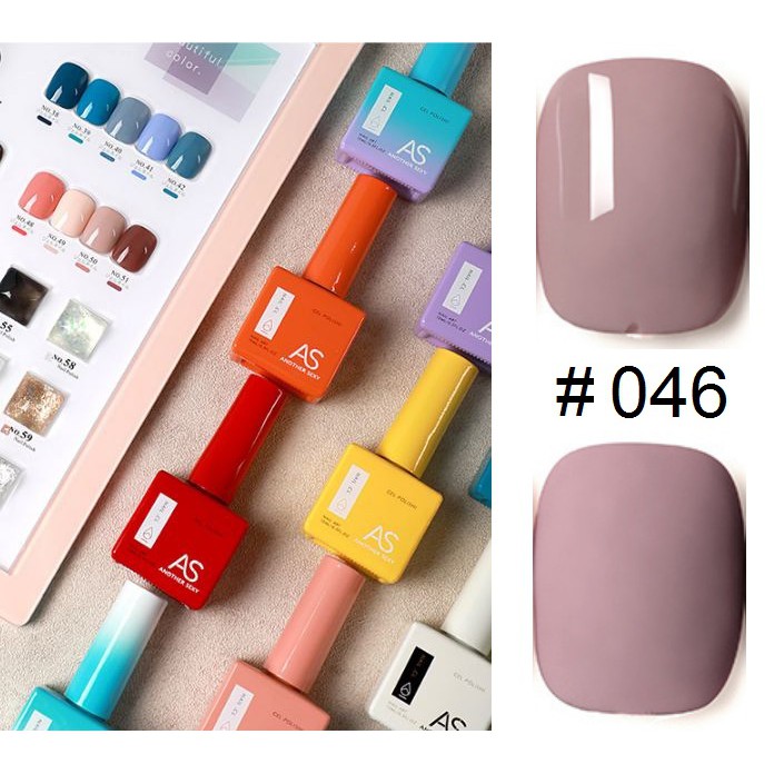 Sơn Gel AS chai Vuông mẫu mới Mã VP 46.50 ( Cam Kết Chính Hãng _ chọn màu tự do hơn 2000 màu)
