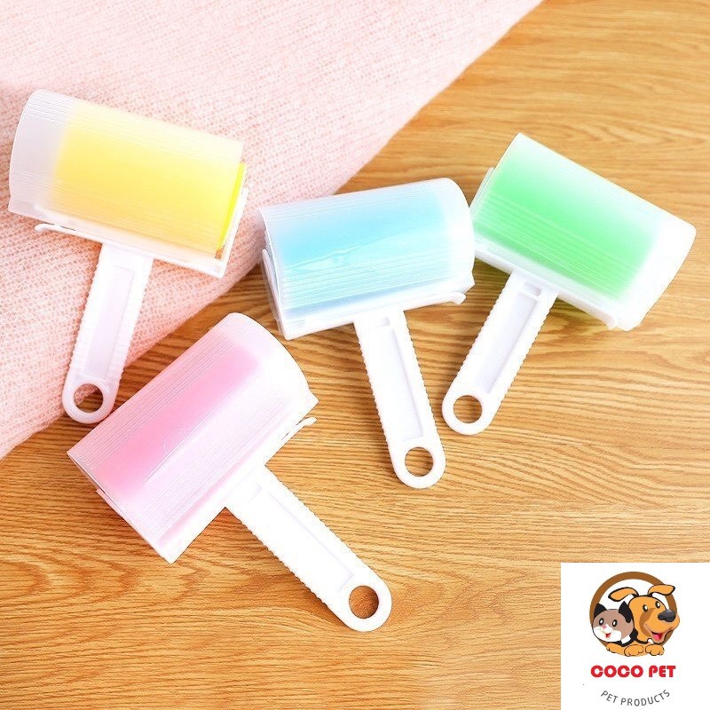 Cây Lăn Lông Silicon Dạng Gel, Lăn Lông Chó Mèo Bụi Bẩn Trên Quần Áo, Sofa Có Thể Tái Sử Dụng Nhiều Lần