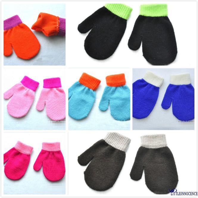 Găng Tay Len Giữ Ấm Cho Bé Trai Gái