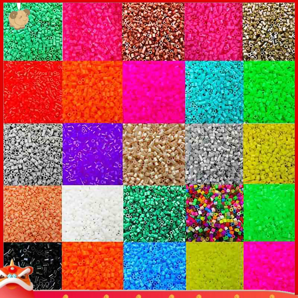 Bộ 1000 hạt cườm bằng nhựa kích thước 5mm thân thiện môi trường cho trẻ em