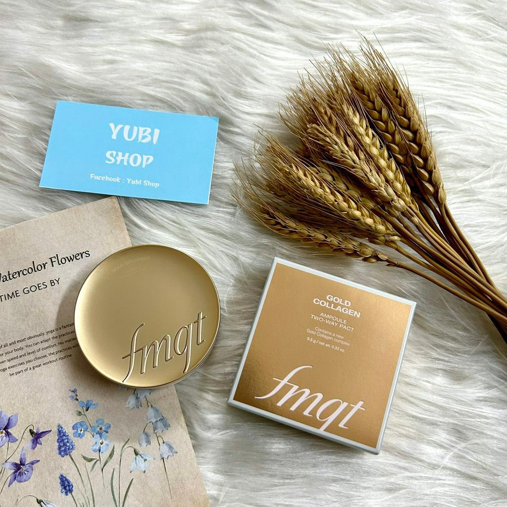 Phấn phủ siêu mịn THE FACE SHOP Gold Collagen SPF30PA+++ Hàn Quốc chính hãng - YUBI SHOP