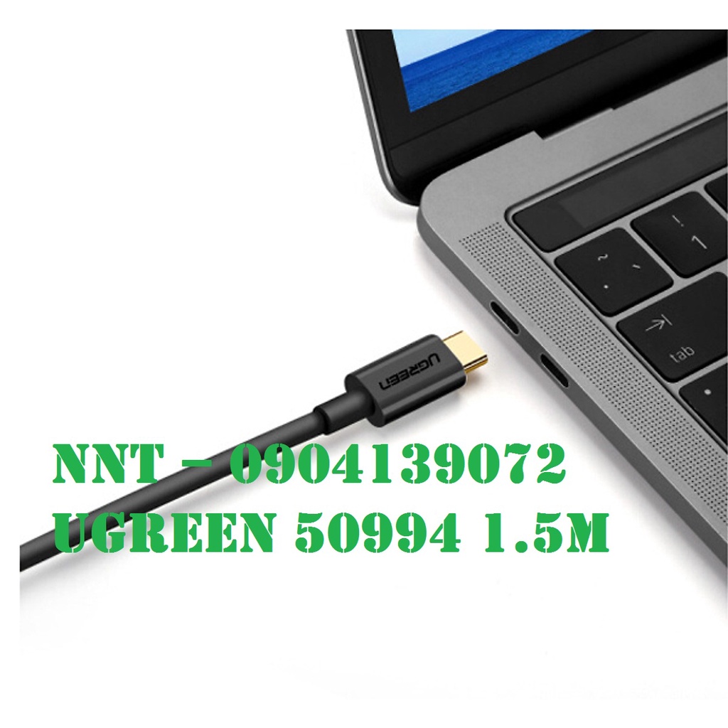 Cáp chuyển USB Type-C to Displayport dài 1.5m Ugreen 50994 Chính hãng