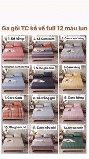 SET GA GỐI COTTON TC