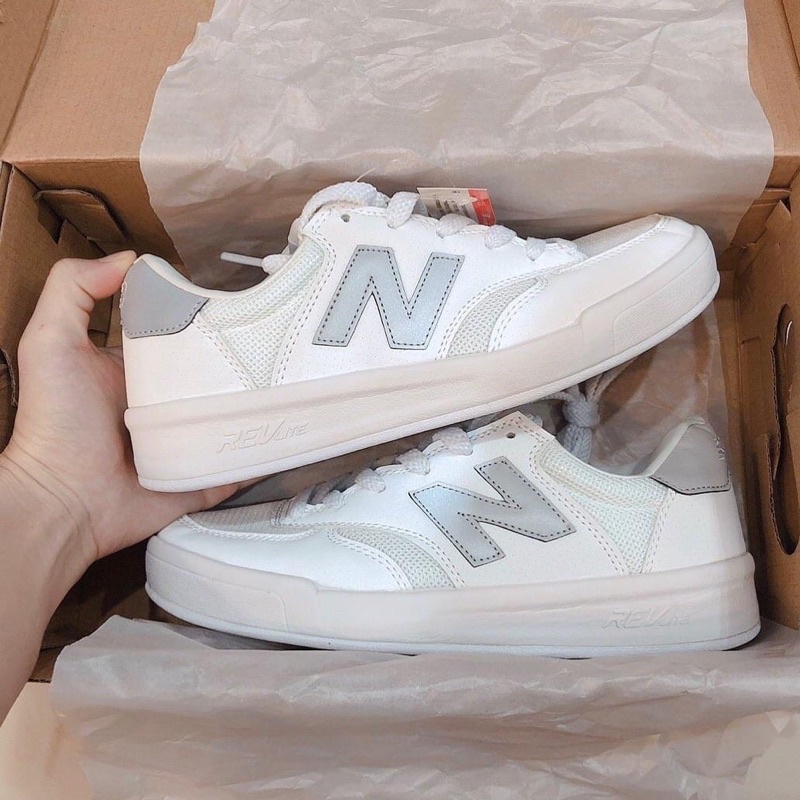 Giày chữ N 300 trắng xám phản quang